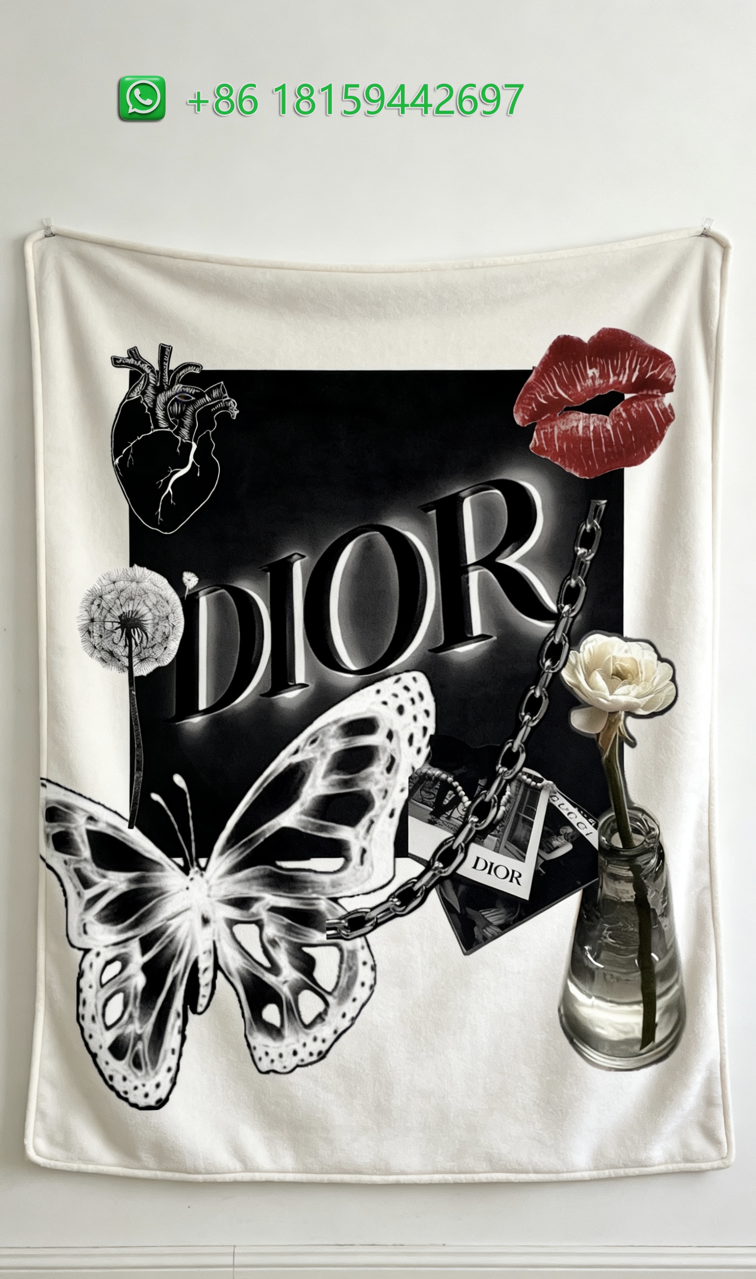 Dior Throw Blankets